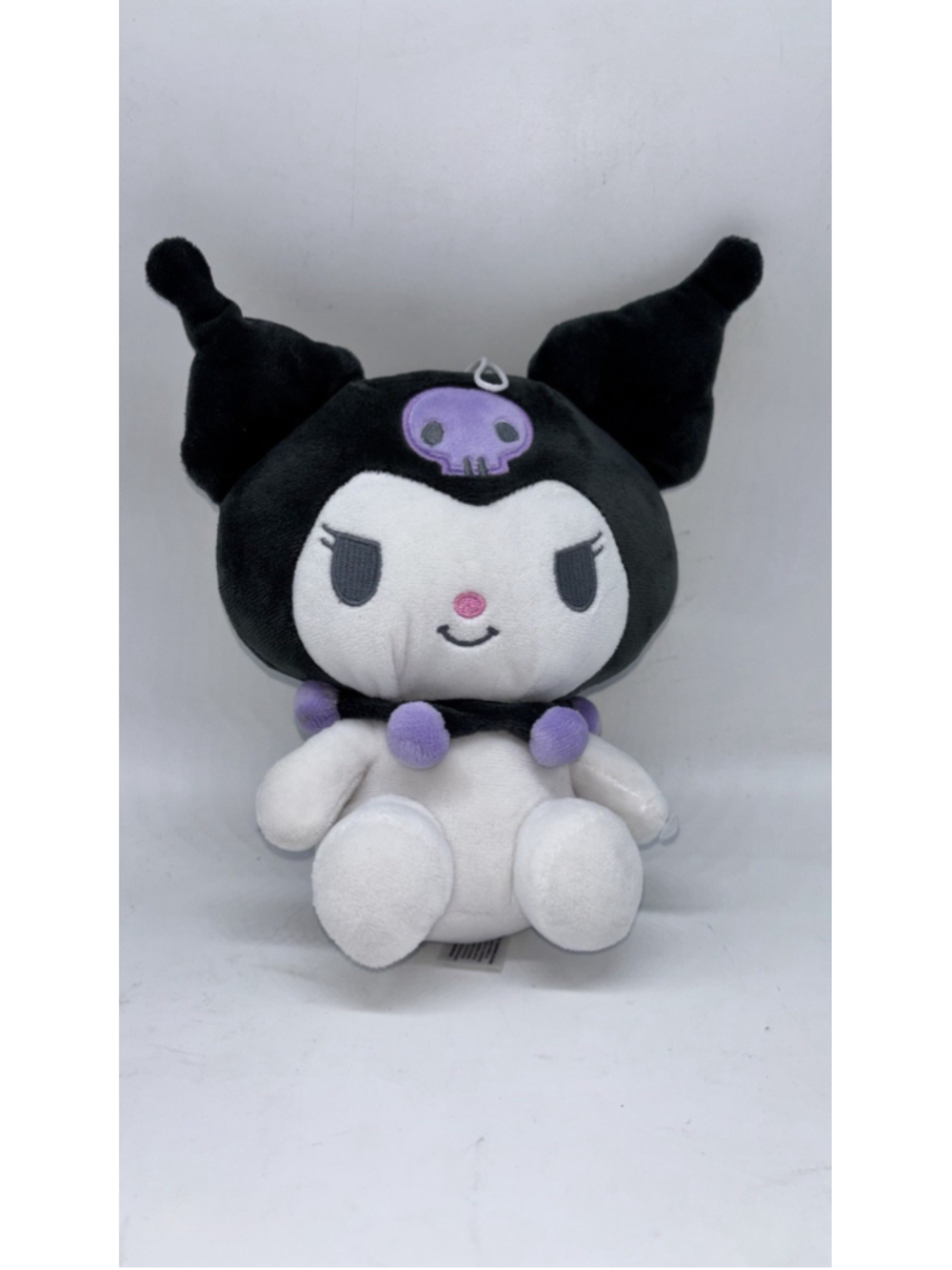 Sanrio Kuromi Plush 10" Black White Purple Skull Jester Stuffed Animal Toy